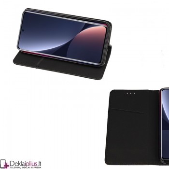 Telone atverčiamas dėklas - juodas (Xiaomi 12 Pro)